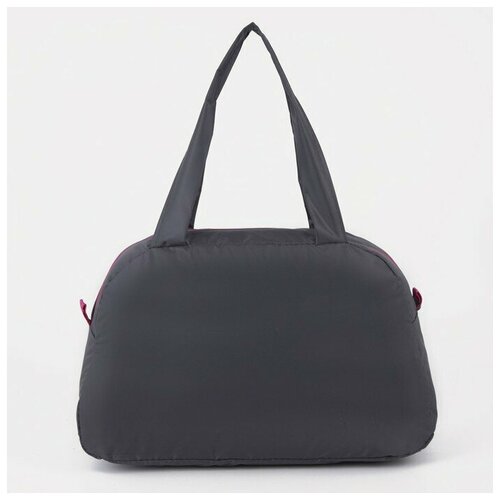 фото Сумка спортивная на молнии, наружный карман, цвет серый sarabella