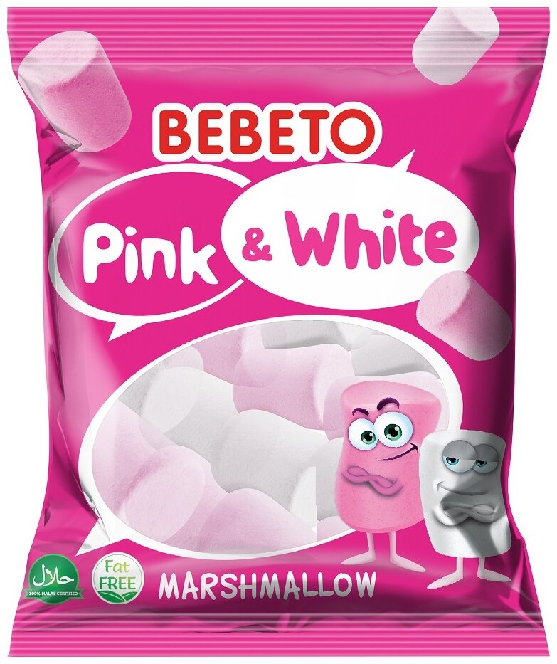 Суфле Маршмеллоу BEBETO™ PINK&WHITE - 135 г.