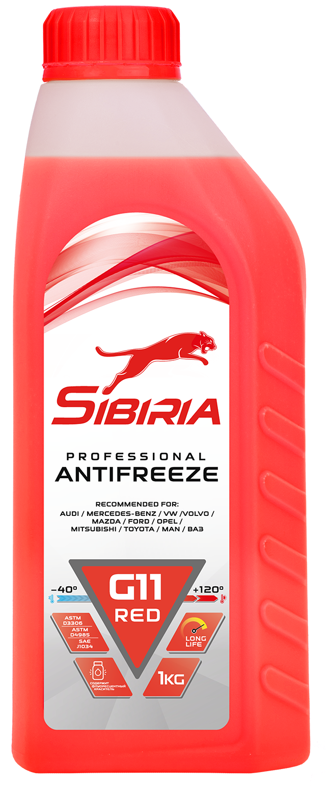 Антифриз SIBIRIA Антифриз -40 G-11 красный