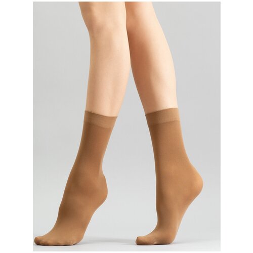 фото Женские носки giulia средние, размер uni, бежевый