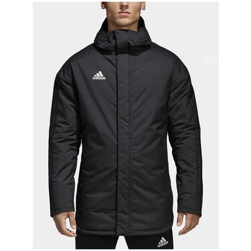 фото Парка adidas jkt18 std parka black/white мужчины bq6594 xs