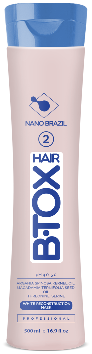 Профессиональная Маска Ботокс для волос HAIR BTOX White шаг 2 500 мл