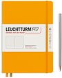 Записная книжка блокнот Leuchtturm Medium A5 Rising Colours в точку, тёплый жёлтый