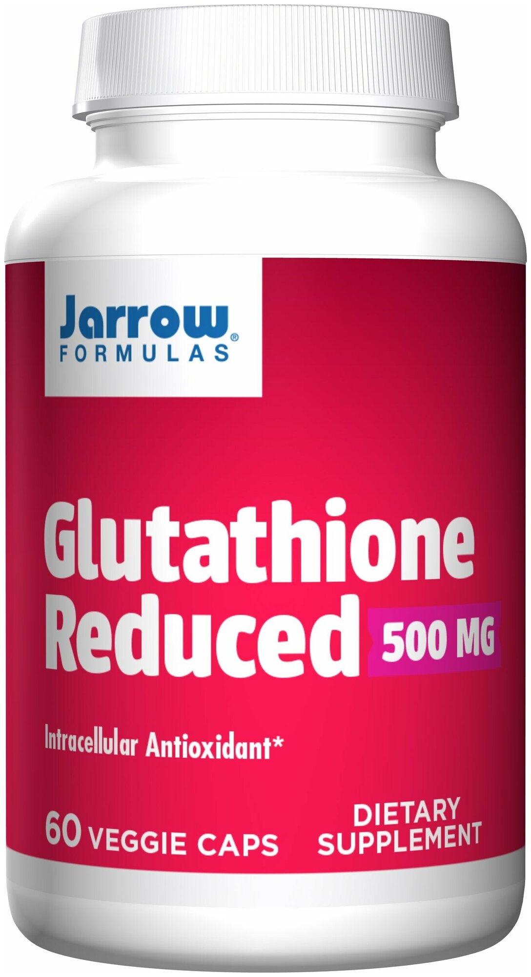 Jarrow Formulas - Glutathione Reduced 500 mg (60 капсул) - аминокислота глутатион для восстановления здоровой функции печени