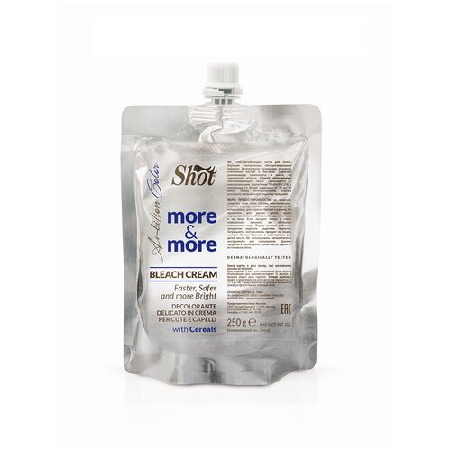 Паста MORE &MORE для обесцвечивания волос SHOT 250 г