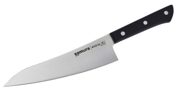 Нож кухонный Samura HARAKIRI Гюто SHR-0185B/K, 182 мм