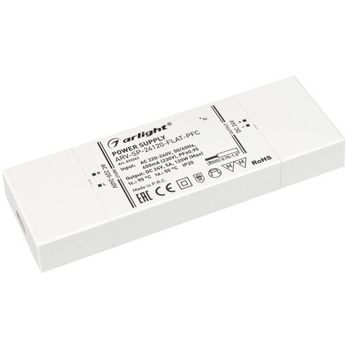 033263 Блок питания ARV-SP-24120-FLAT-PFC (24V, 5A, 120W) (Arlight, IP20 Пластик)