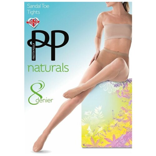 Колготки Pretty Polly Naturals, 8 den, размер XL, золотой