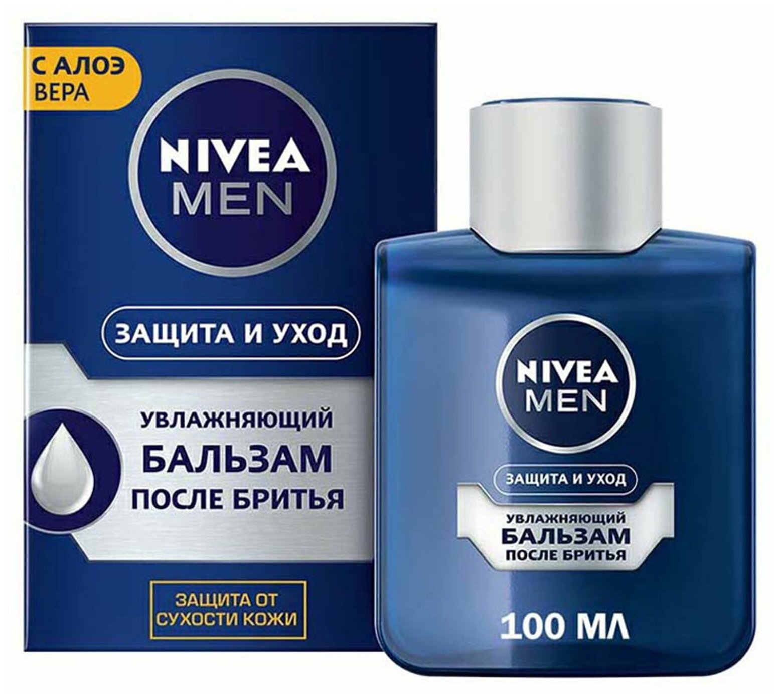 Бальзам после бритья увлажняющий Nivea Защита и уход 100 мл - фото №1