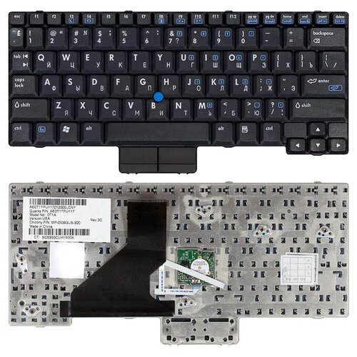 Клавиатура для ноутбука HP Compaq nc2510 русская, черная