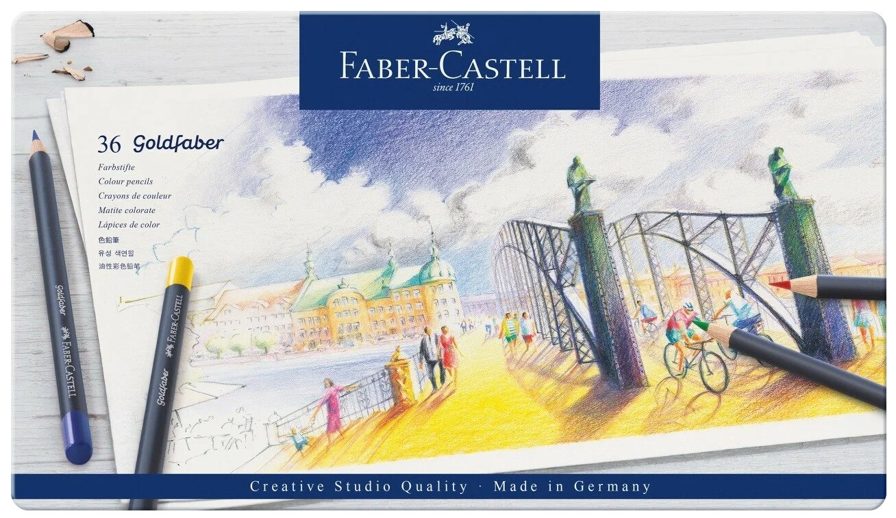 Карандаши 36 цветов Faber-Castell "Goldfaber" (114736) - фото №2