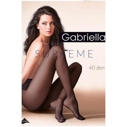 Колготки Gabriella Supreme, 40 den, размер 3, черный