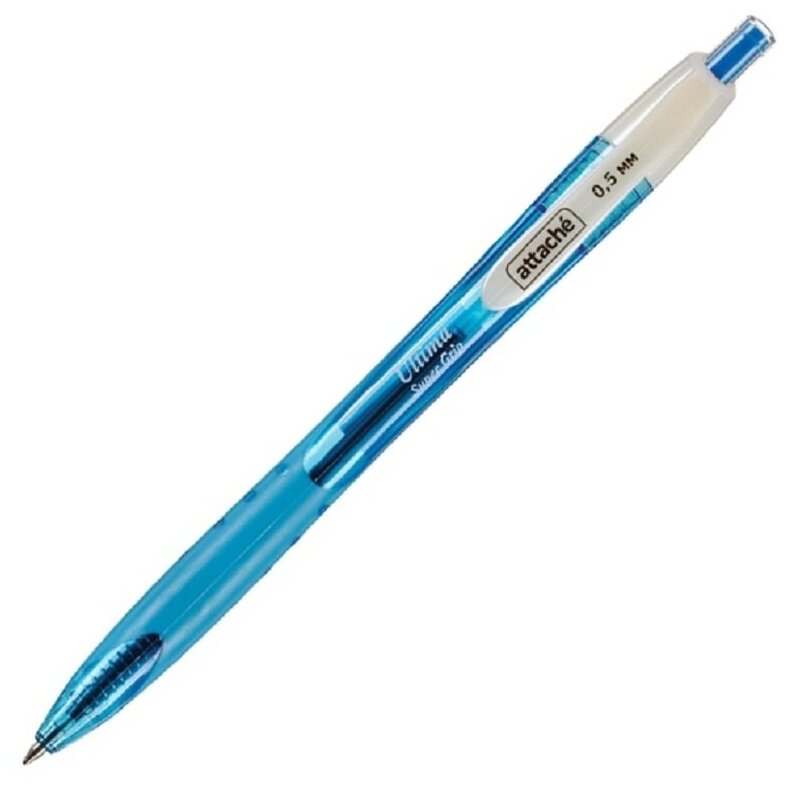 Ручка шариковая Attache Ultima Supergrip, 0,5 мм автоматическая, синий стержень