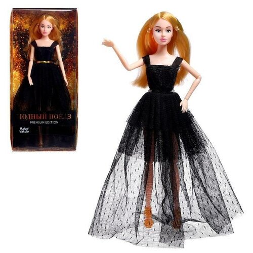 Кукла-модель шарнирная «Ксения - Модный показ» в черном платье кукла модель шарнирная ксения модный показ в черном платье