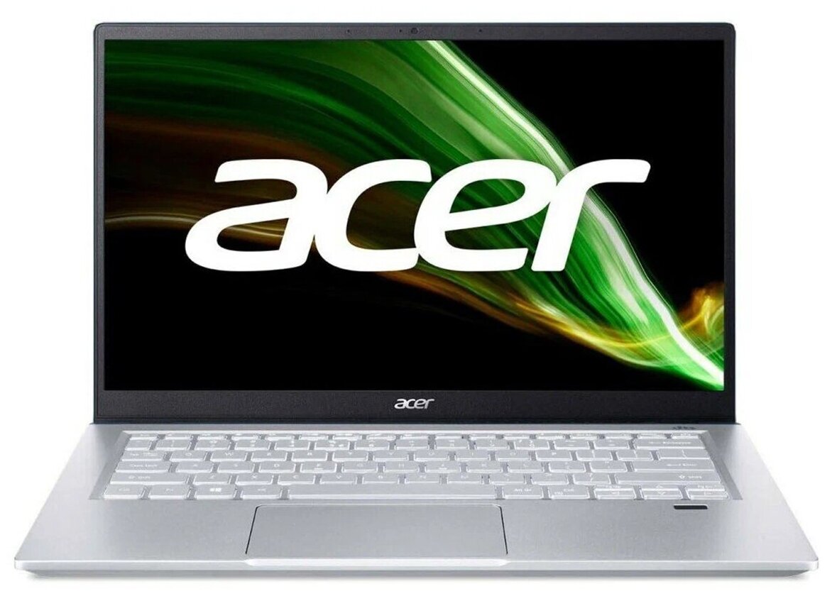 Ноутбук Acer Swift X SFX14-41G-R08J NX AU1ER003 141920x1080 AMD Ryzen 5 5500U21Ghz8GB SSD 512GBnVidia GeForce GTX 1650 4GBDOS