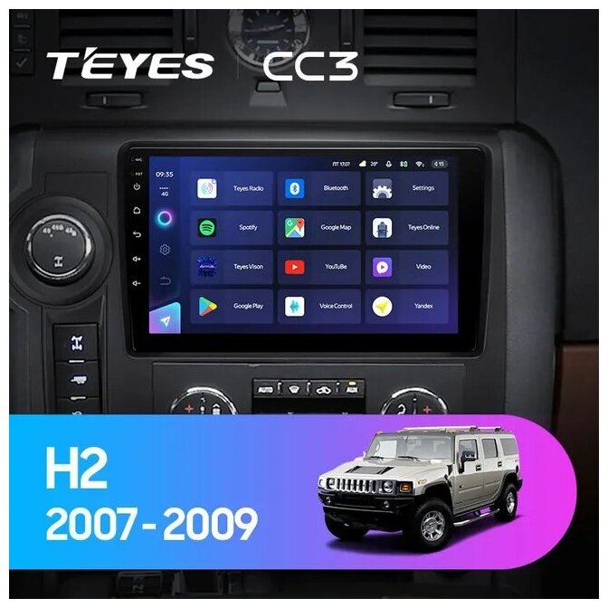 Штатная магнитола Teyes CC3 Hummer H2 E85 2007-2009
