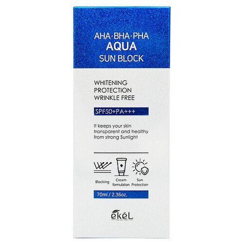   Ekel Aqua Sun Block AHA BHA PHA SPF 50PA + + + 70 