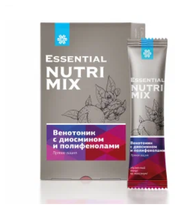 Essential Nutrimix Венотоник с диосмином и полифенолами пор., 10 г, 8 шт., вишня, 1