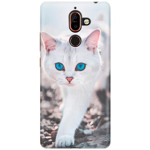 фото Силиконовый чехол на nokia 7 plus / нокиа 7 плюс с принтом "голубоглазый кот gosso