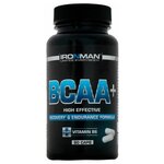Аминокислоты IRONMAN BCAA Плюс, 60 капсул / Спорт питание БЦАА / Для мужчин и женщин, похудения и набора мышечной массы - изображение