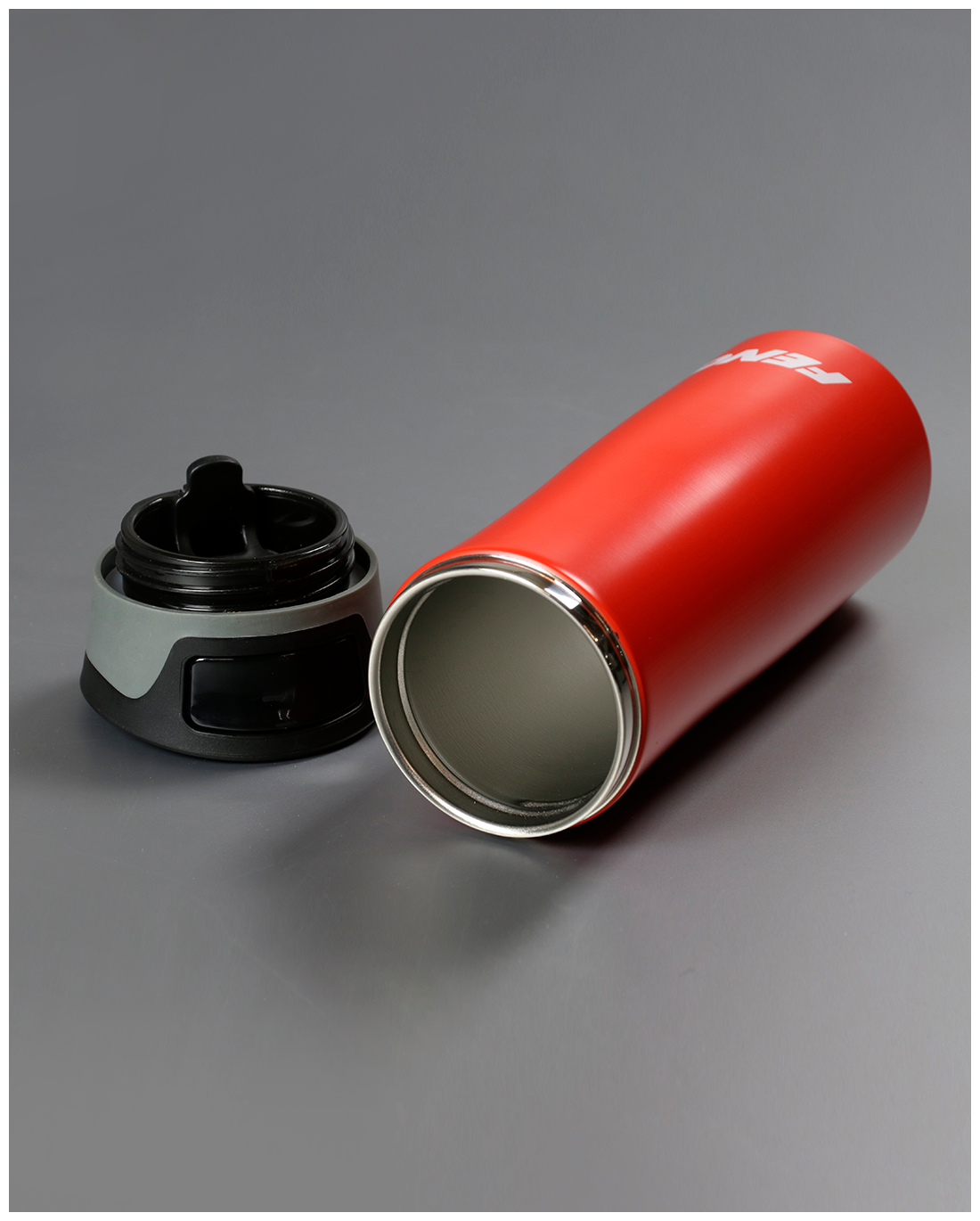 Термокружка автомобильная термос красный с двойными стенками - FENOX арт. FAU1069