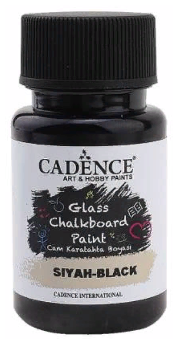 Краска грифельная для стекла и керамики Cadence Glass Chalkboard Paint. Black