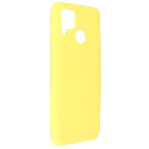 фото Чехол pero для realme c15 liquid silicone yellow pcls-0059-yw