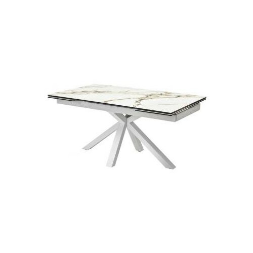 Стол керамический ANGELO - Керамика/ стекло, Контрастный мрамор
