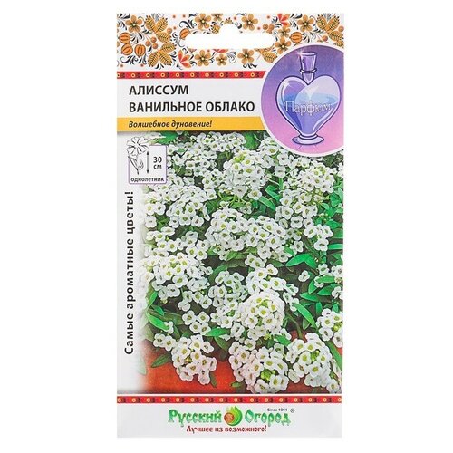Семена цветов Алиссум Ванильное облако, серия Парфюм, О, 0,1 г./В упаковке шт: 3