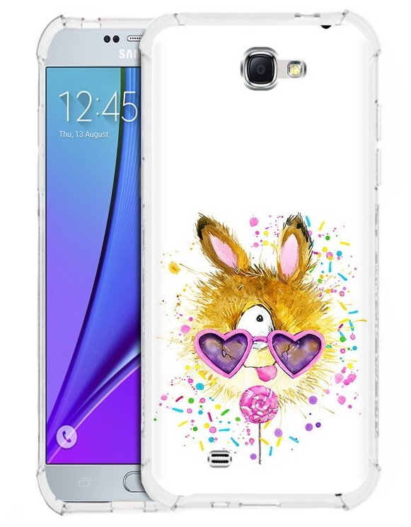 Чехол задняя-панель-накладка-бампер MyPads Чупя для Samsung Galaxy Note 2 GT-N7100 противоударный