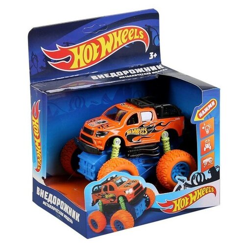 фото Машина металлическая «hot wheels внедорожник» 12 см, инерция, подвеска, световые и звуковые эффекты profit