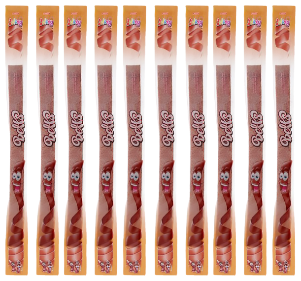 Набор из 10 шт. Кислого мармелада жевательные ленты кола 15 гр. турецкие импортные сладости - фотография № 1
