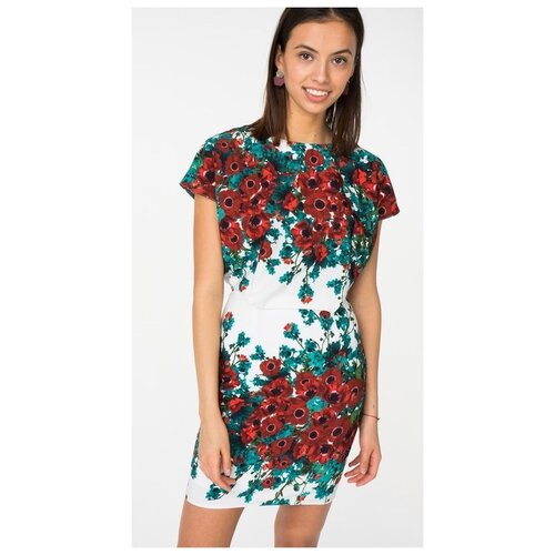 фото Платье la vida rica, размер 46, белый с зеленым