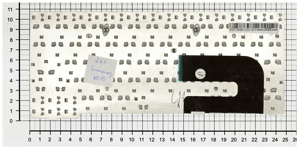 Клавиатура для ноутбука Samsumg N110 белая