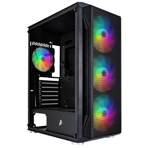 Корпус 1STPLAYER FIREBASE X5 / ATX, tempered glass / 3x140mm & 1x120mm LED fans inc. / X5-3G6P-1G6