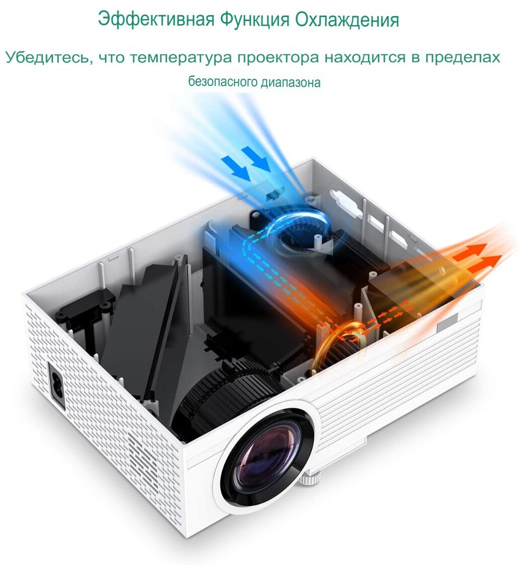 Мини-проектор 1080P Full HD с дистанционным управлением проектор для домашнего кинотеатра совместимый с HDMI VGA USB TF AV