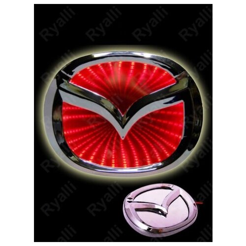 Автомобильная светодиодная эмблема 3D мазда 12.5см х 9.8см