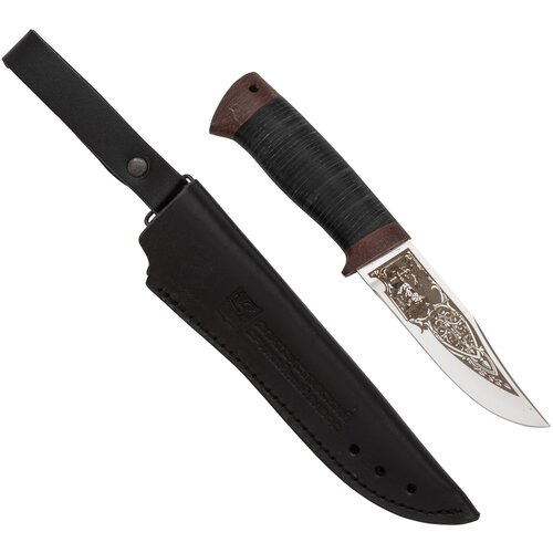 фото Нож "клычок" (сталь 95x18, кожа/текст.) златоустовский оружейный завод