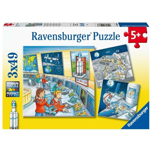 фото Ravensburger пазл "космическая миссия с томом и мией" 3 х 49 шт. r05088