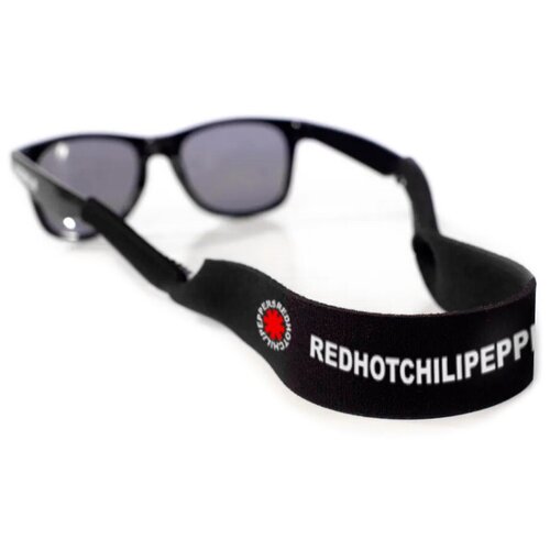фото Лента держатель для очков red hot chili peppers "rhcp", черный, практичный ремешок для очков, спортивный ремешок idol merch