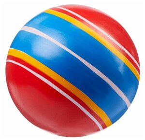 Мяч "Полосатики" ручное окраш, d-75