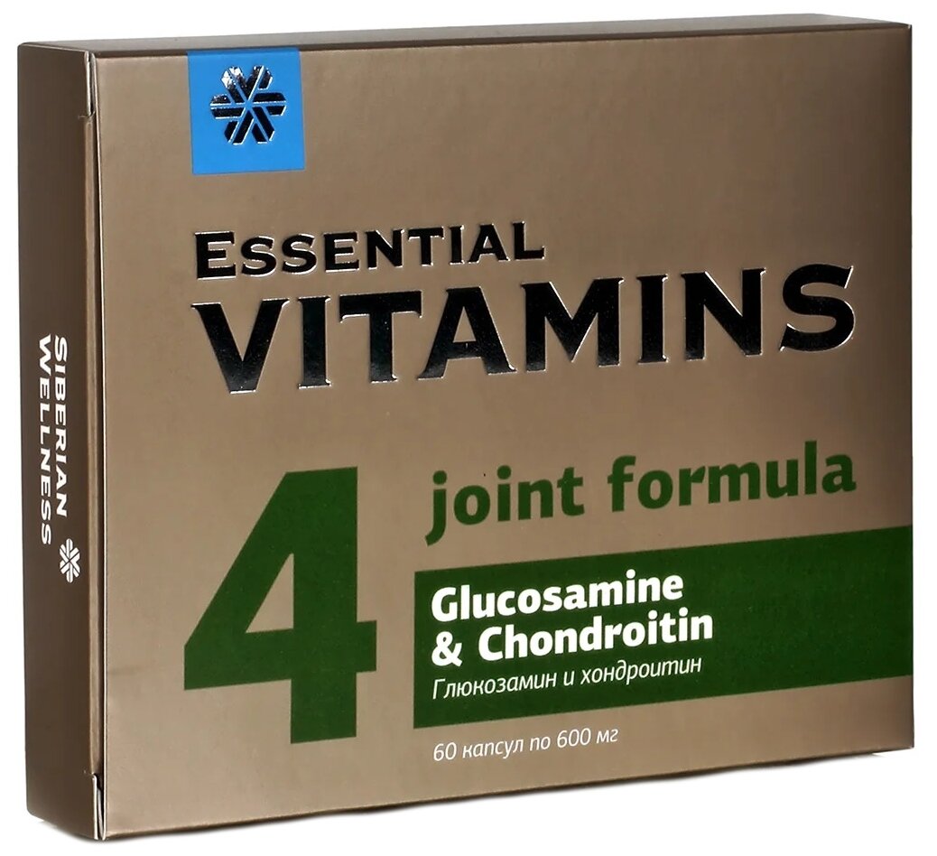 Essential Vitamins Глюкозамин и хондроитин капс.