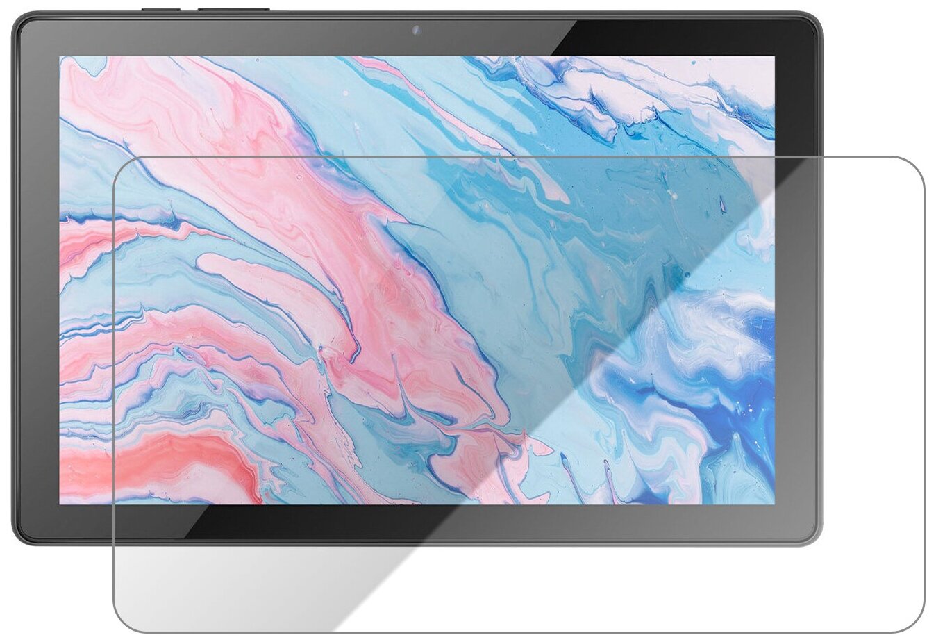 Глянцевая защитная плёнка для BQ 1024L Exion Pro (2020) , гидрогелевая, на дисплей, для планшета