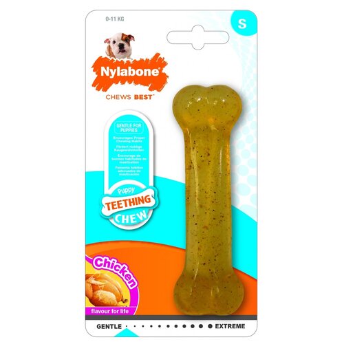 Nylabone косточка для щенков, аромат курицы, S