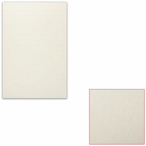 Картон белый грунтованный для масляной живописи, 20х30 см, односторонний, толщина 1,25 мм