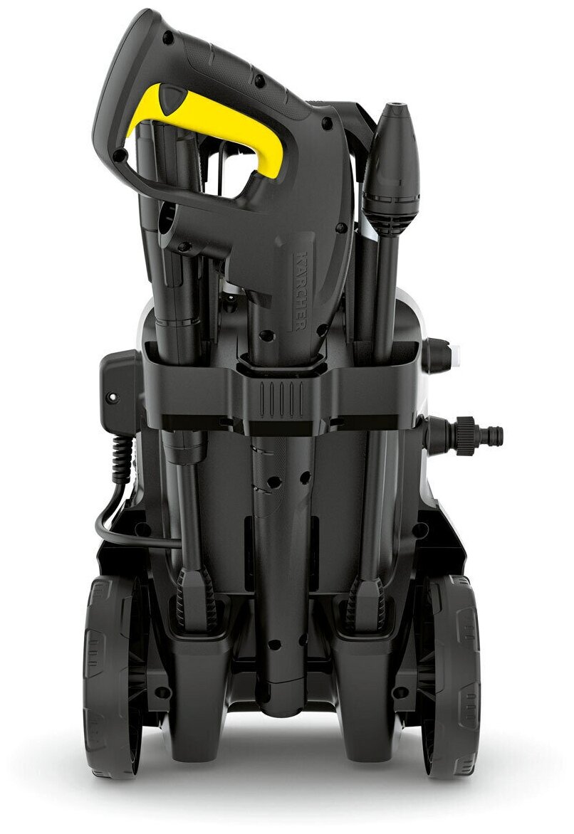 Мини мойка высокого давления Karcher K5 Compact + пенная насадка 1 литр, фильтр, замшевая салфетка и 3 разные салфетки для уборки салона