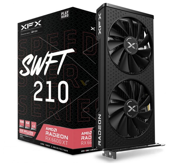 Видеокарта 8 Gb XFX Radeon RX 6600 XT Speedster SWFT 210 GAMING (RX-66XT8DFDQ) RTL