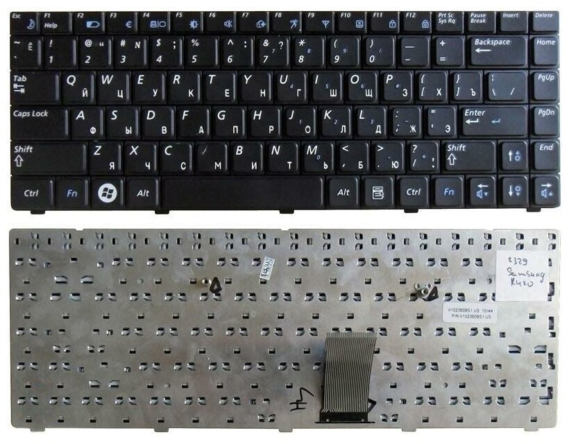 Клавиатура для ноутбука Samsumg BA59-02490C черная