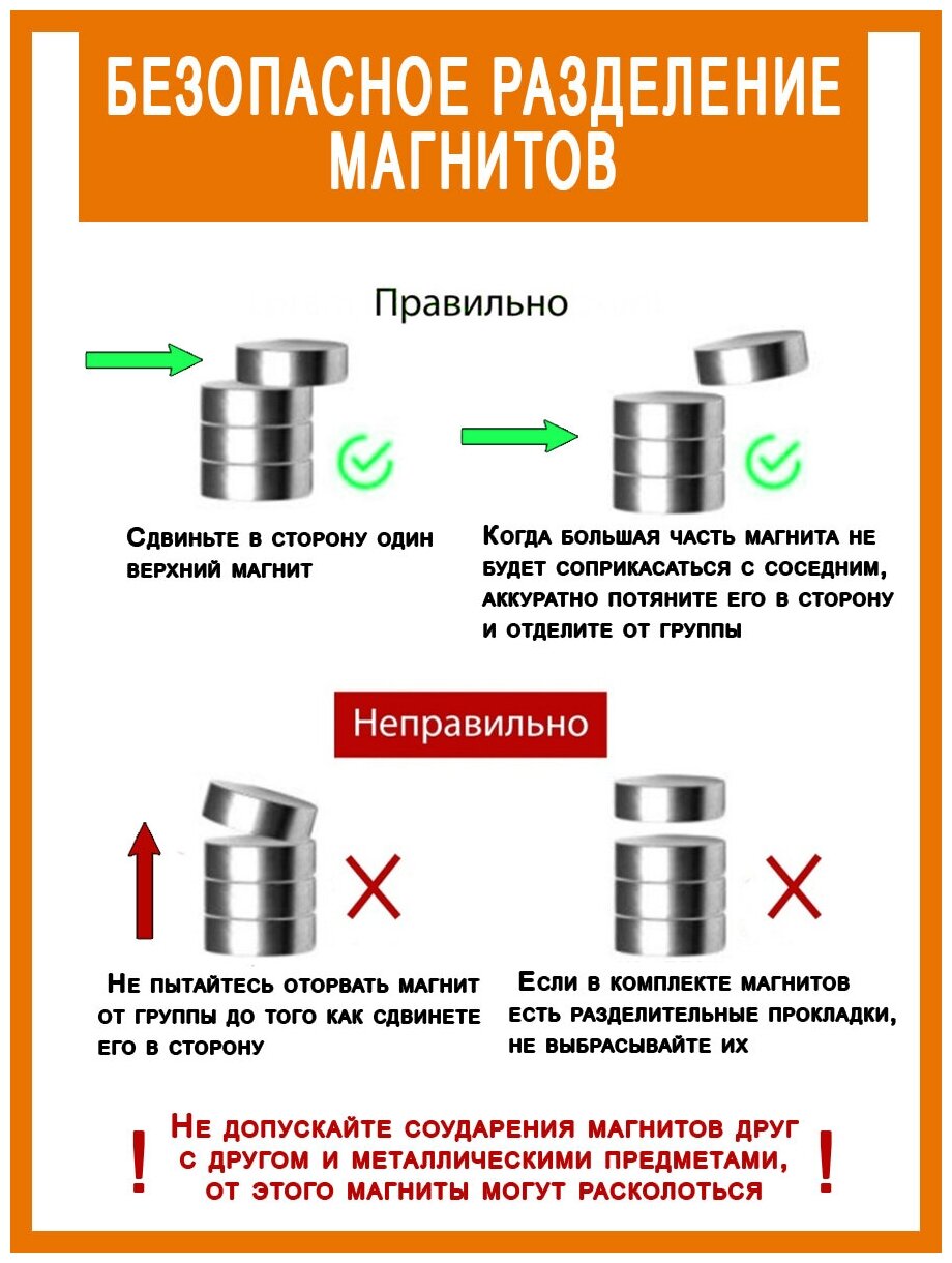 Магнит неодимовый диск 8х2 мм в наборе 20 шт. - фотография № 4