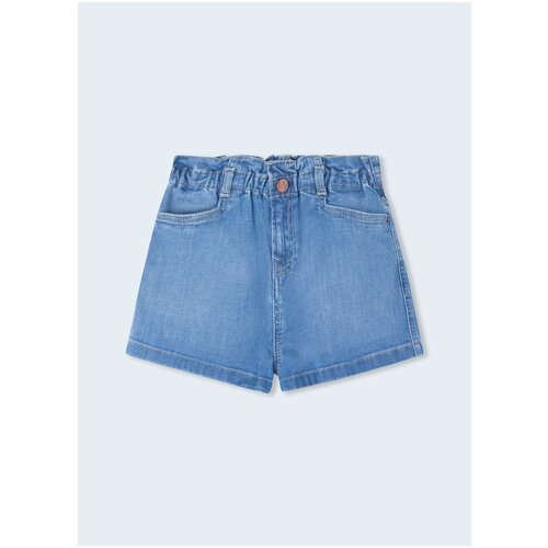 Шорты для девочек, Pepe Jeans London, модель: PG800779, цвет: голубой, размер: 12